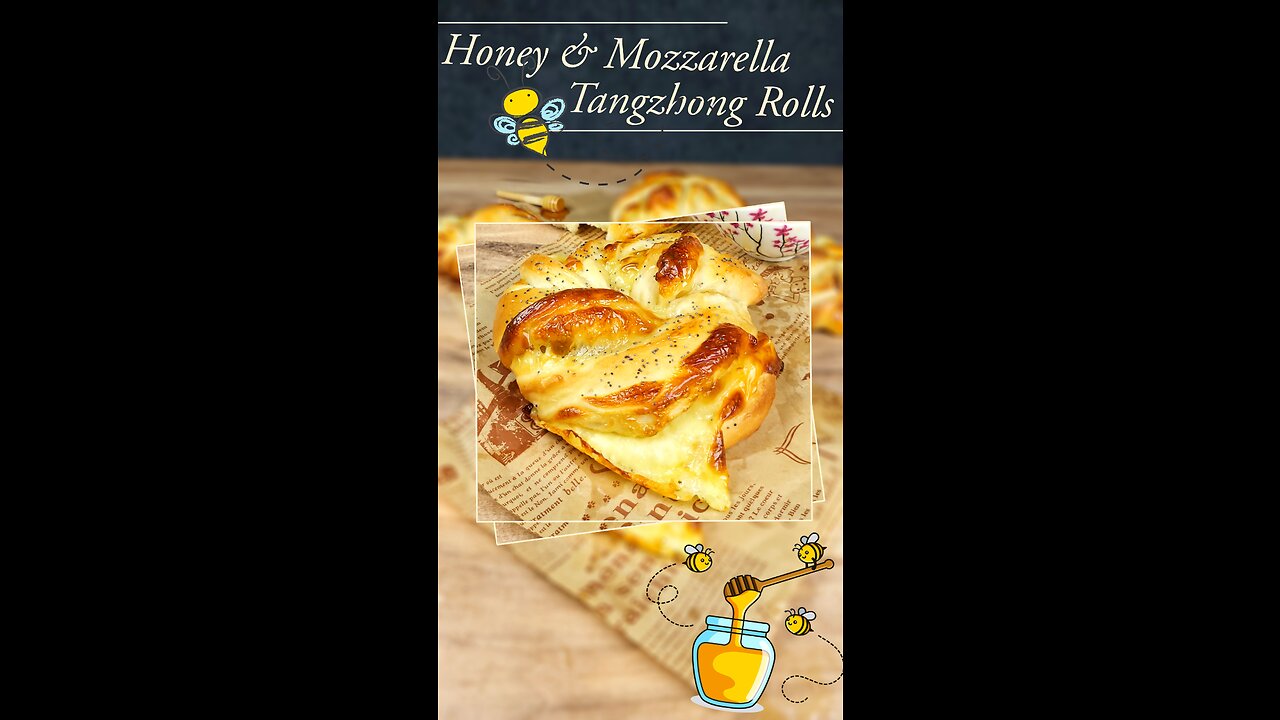 Honey & Mozzarella Tangzhong Buns