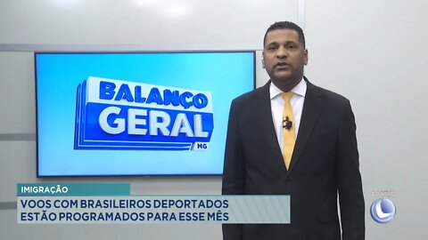 Imigração: Voos com Brasileiros deportados estão programados para esse mês.
