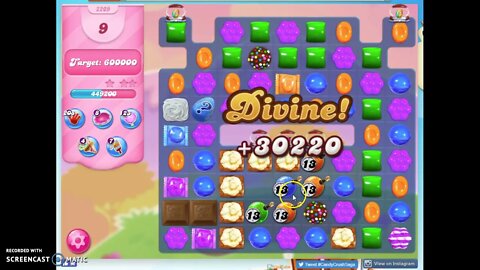 Candy Crush Level 2209 Audio Talkthrough, 3 Stars 0 Boosters