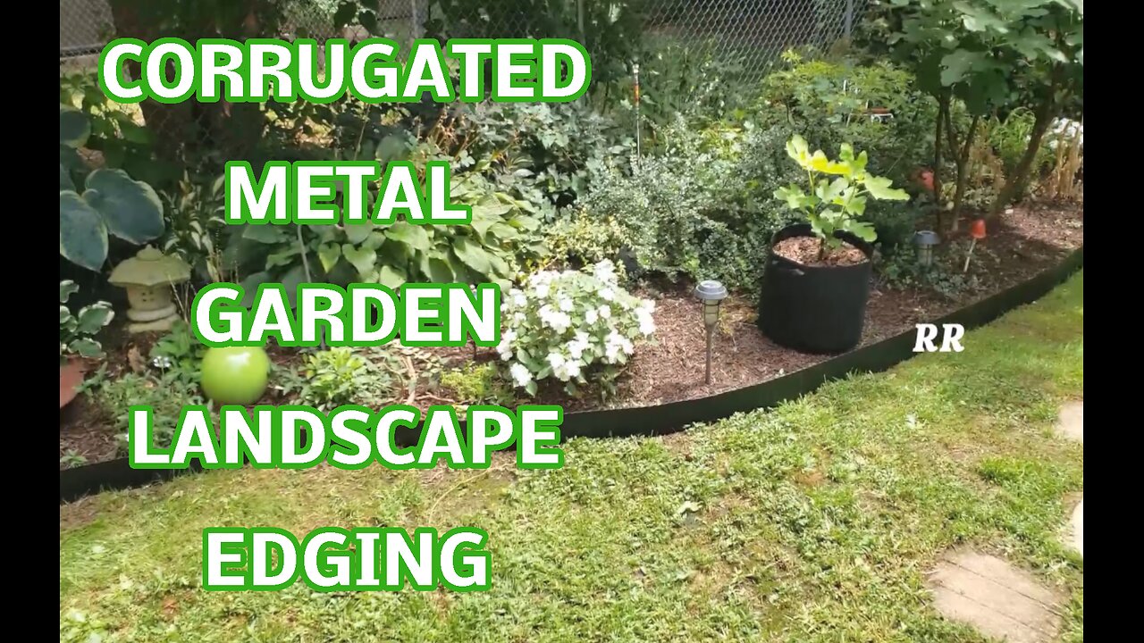 Corrugated Metal Garden Landscape Edging, Install and Walkthrough