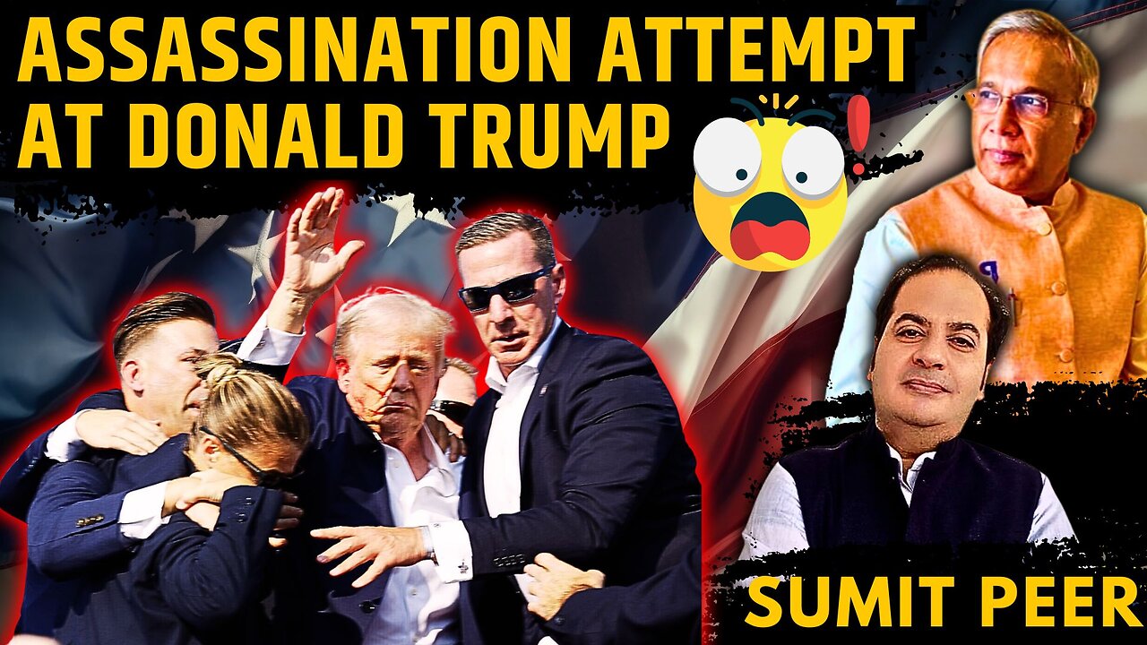 Shocking: Assassination Attempt at Donald Trump during his US Election Campaign Rally