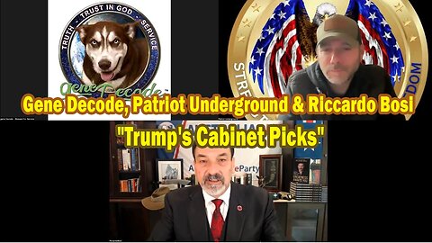 Patriot Underground, Riccardo Bosi & Gene Decode Situation Update Dec 5: "Trump's Cabinet Picks"