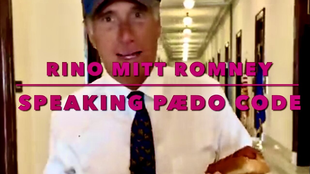 RINO MITT ROMNEY SPEAKING PÆDO CODE