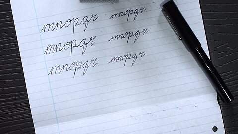 ASMR Calligraphy Practice Hand Lettering | Writing Sounds | Letters M - R | (No Talking)