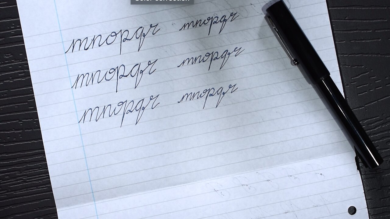 ASMR Calligraphy Practice Hand Lettering | Writing Sounds | Letters M - R | (No Talking)