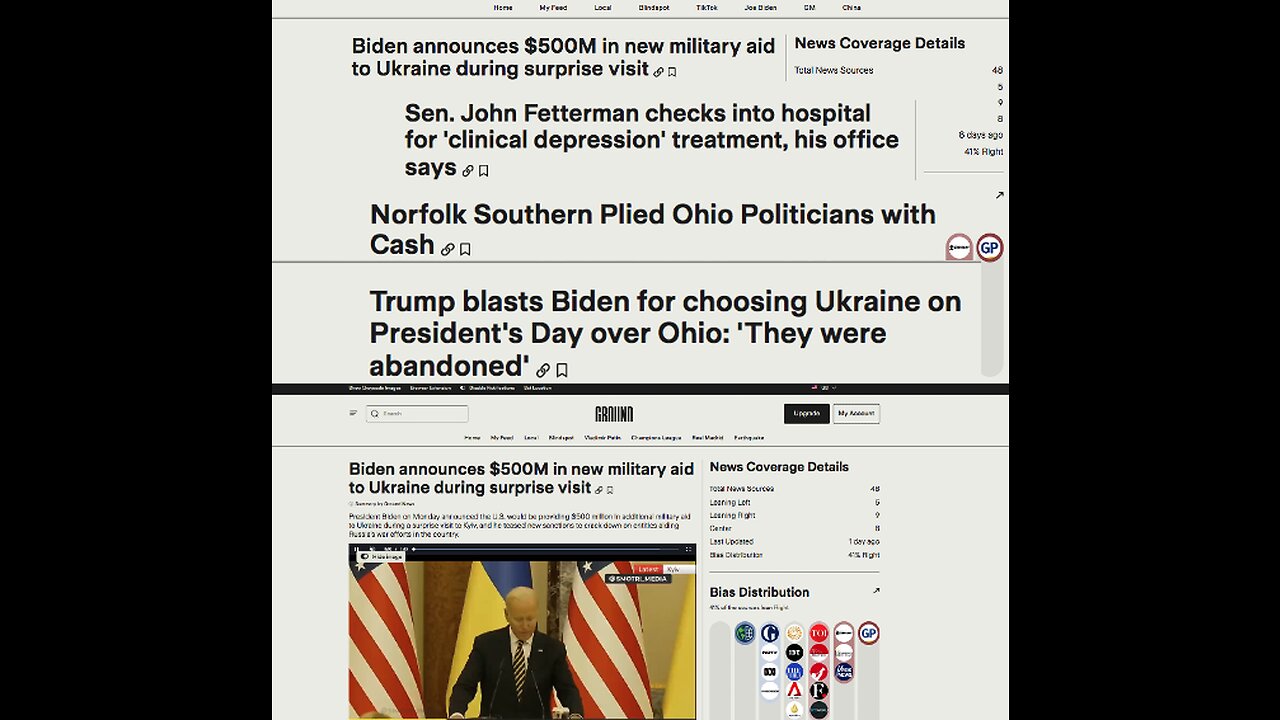 Biden Fumbles Ohio Response While Sending $500Mil To Ukraine And NorFolk Funding GOP\DEM Reps