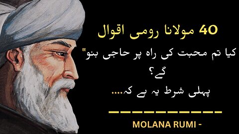 Maulana Rumi quotes in urdu | if you are sad listen to these quotes