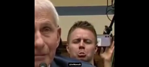 The guy behind Fauci...😬