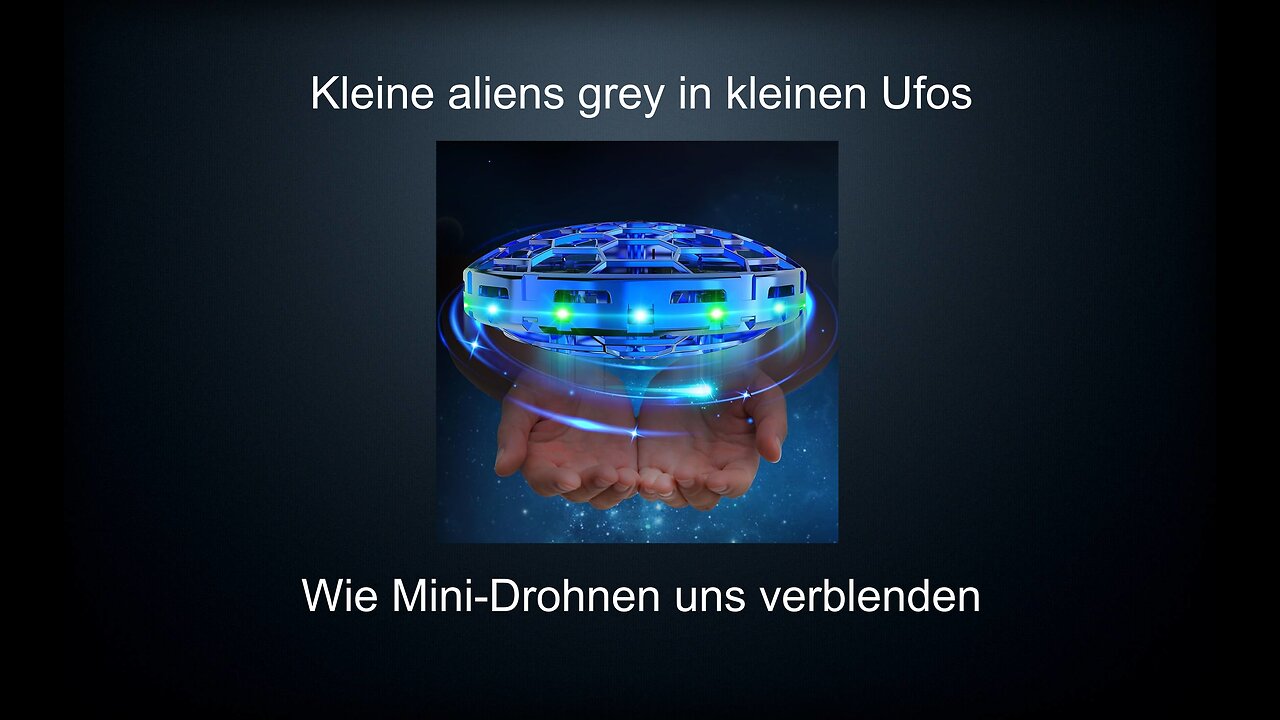 Kleine aliens grey in kleinen Ufos - UAP Alarm - Drohnen am Himmel