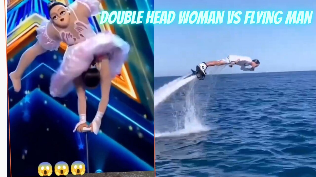 Double head woman vs Flying Man😧😧| do sir waali orat