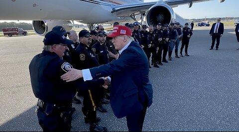 President Trump Thanks Virginia Law Enforcement Officers After Chesapeake Rally!