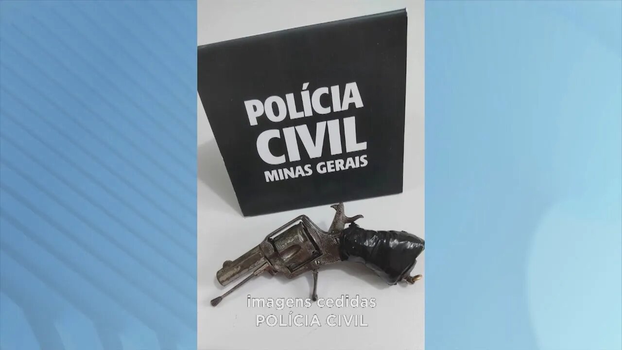 Arma usada para cometer crime apreendida pela Polícia Civil em Caratinga