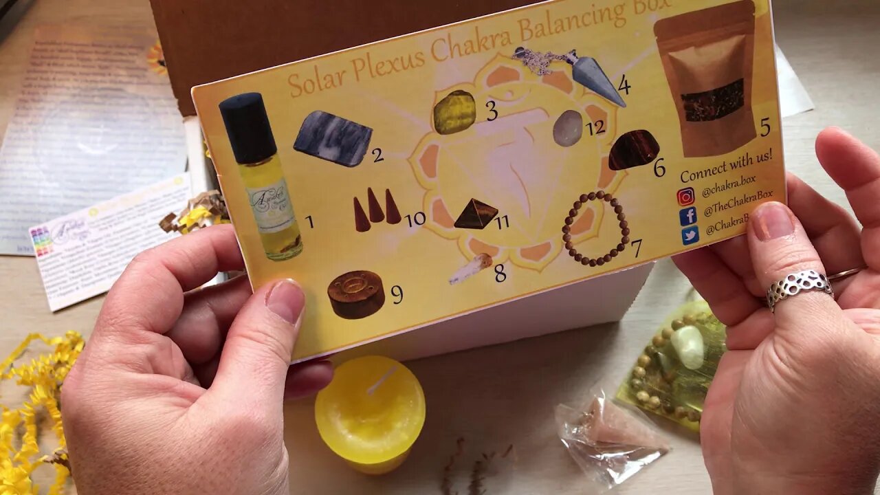 Unboxing The Chakra Box Solar Plexus Balancing Box.