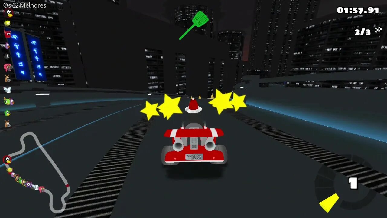 SuperTuxKart na Pista Beam Runner