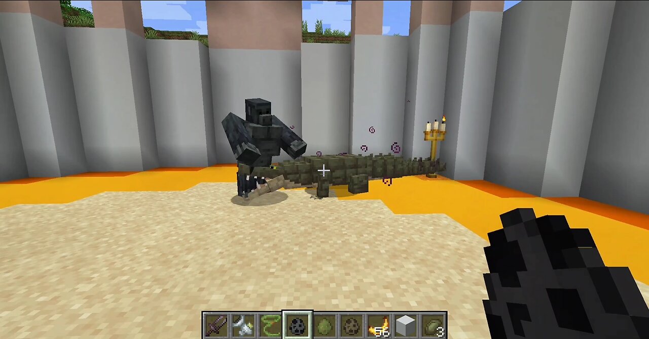 Minecraft Gorilla vs Crocodile