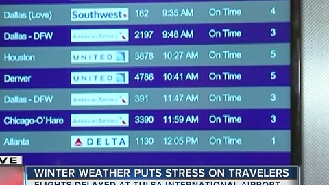 Winter Weather Puts Stress On Travelers