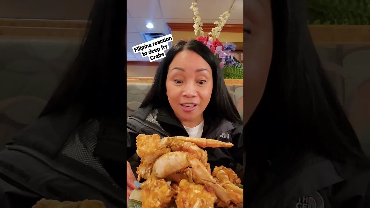 Filipina reaction to Deep fry Crabs