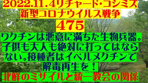 2022.１１．４リチャード・コシミズ 新型コロナウイルス戦争 47５