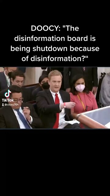 Doocy - "The Disinformation board is being shutdown because of Disinformation”? 🤣🤣🤣