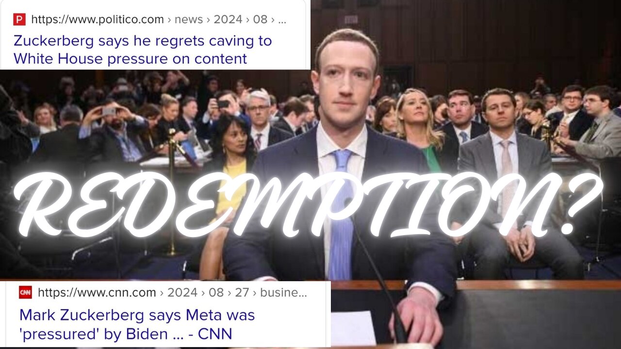 Zuckerberg Blaming Biden/Harris - I Smell A CON