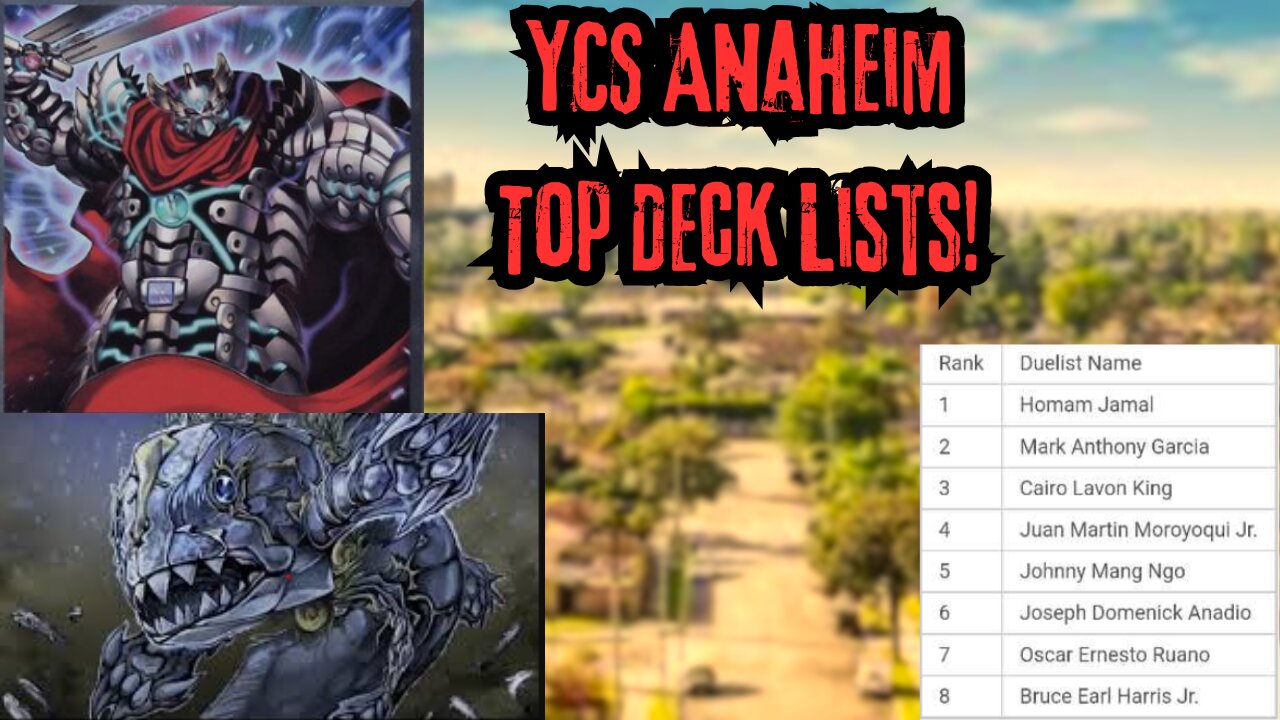 Edison YCS Anaheim 2024 UTW Top deck lists! Yugioh