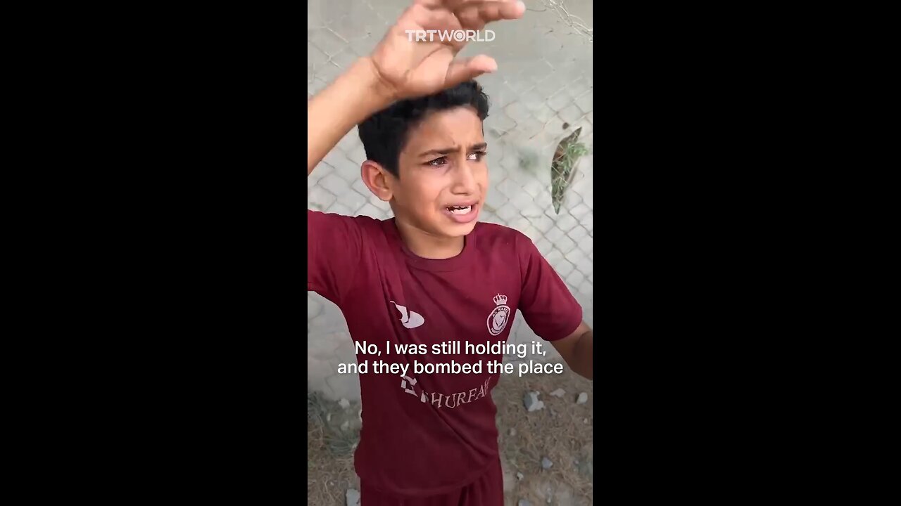 Innocent children suffering in war