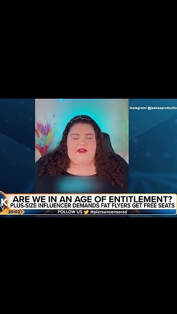 Plus Sized Woke Woman Demands Free Seats On Plane: Piers Morgan