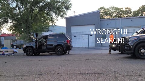 Bernalillo County sheriffs wrongfully searching an innocent's vehicle!