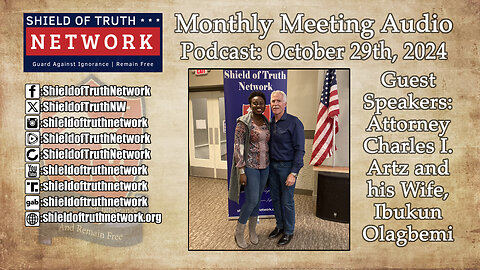 Monthly Meeting Audio Podcast: October 29th 2024 - Guest Speakers Charles I. Artz & Ibukun Olagbemi