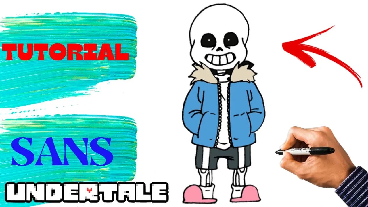 Como Desenhar o Sans de Undertale