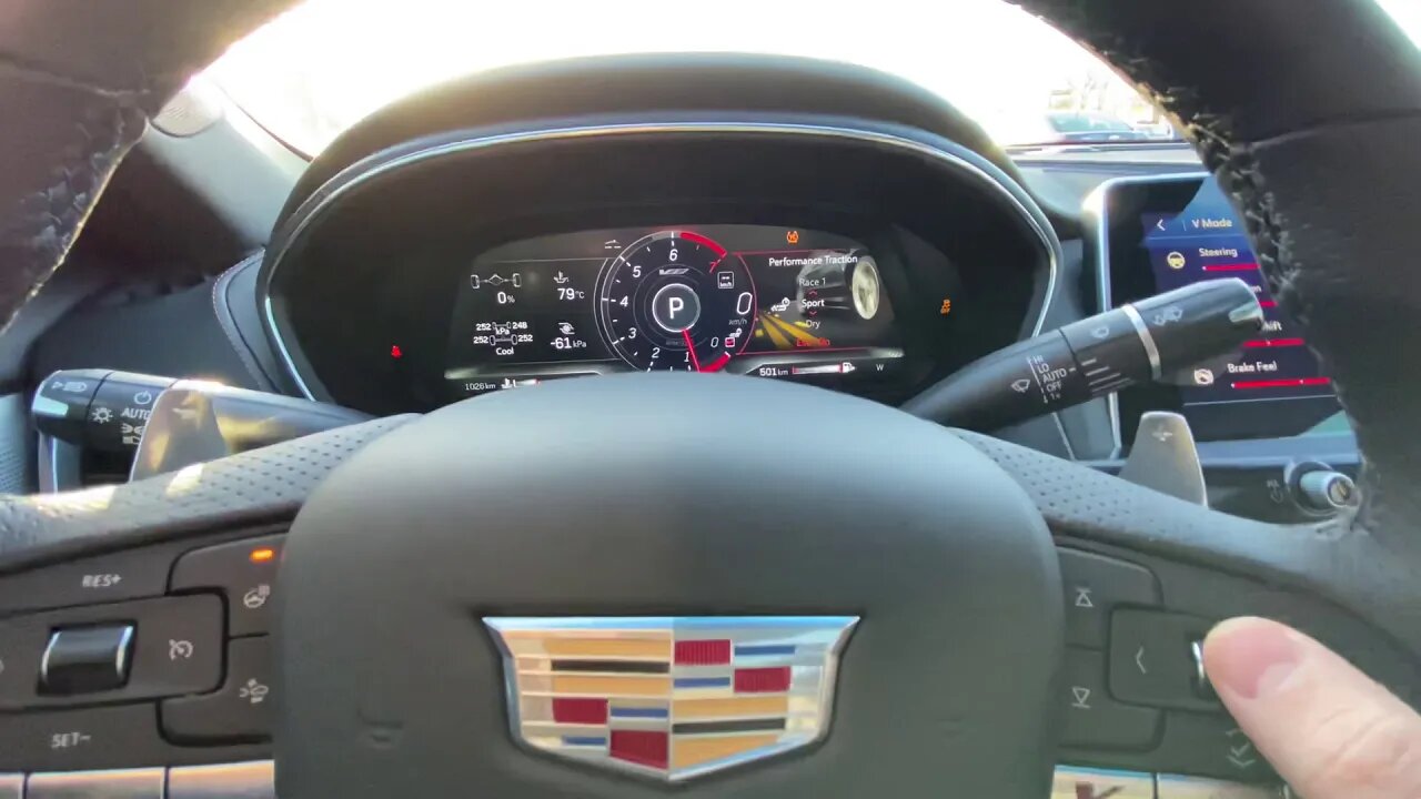 2021 ct5v launch mode with digital dash