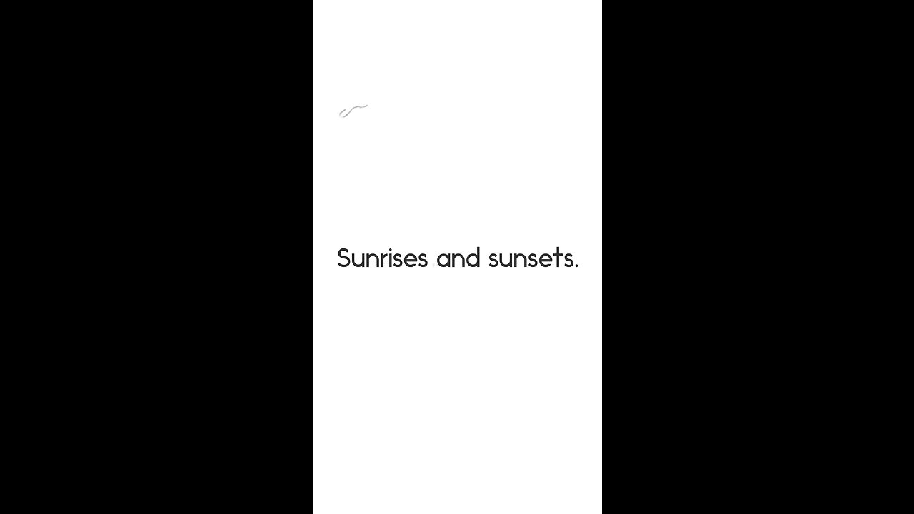 Sunrise and sunset mix video