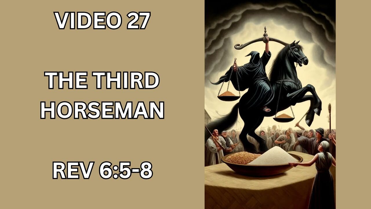 THE THIRD HORSEMAN Revelation 6B Vid 27