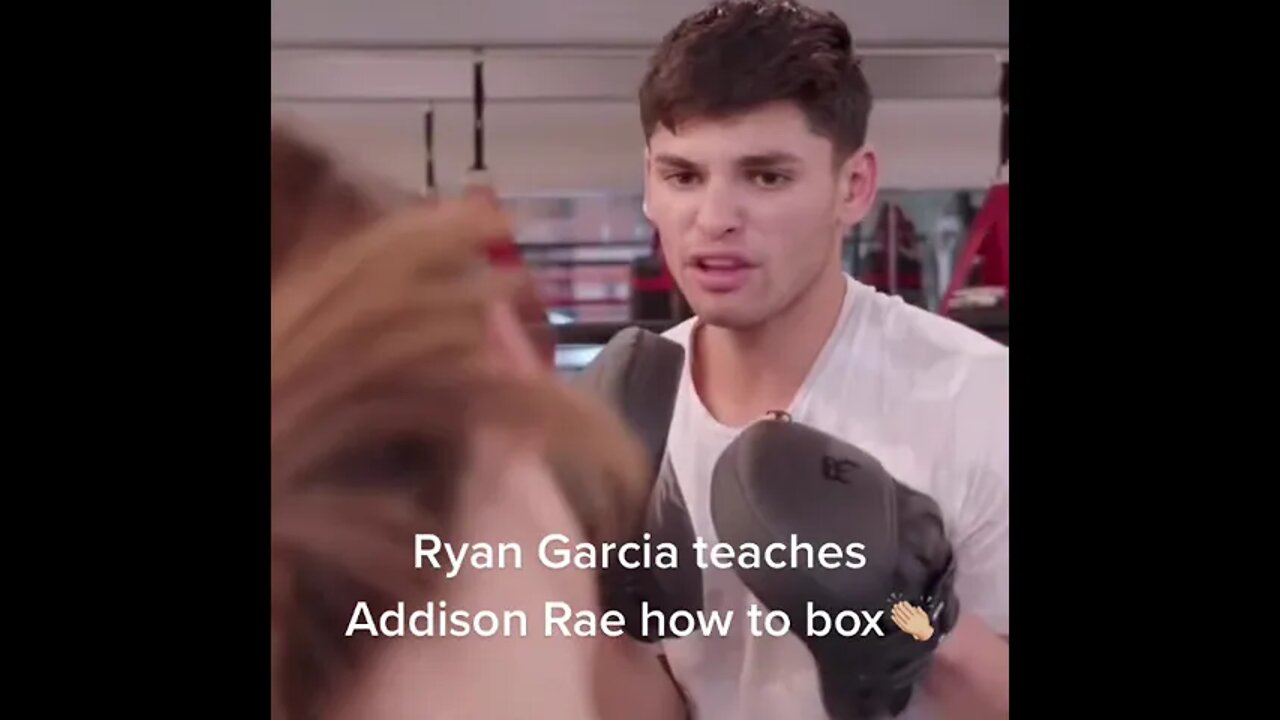 Ryan Garcia teaching Addison Rae to Box | Talkin Fight