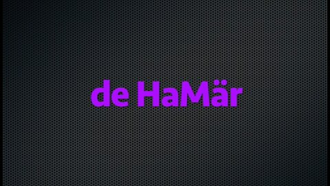 De hamär nr 1 part 1