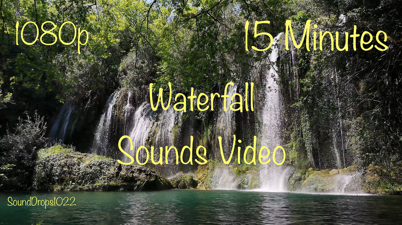 15 Minutes Of Stress Relieving Waterfall Sounds Video