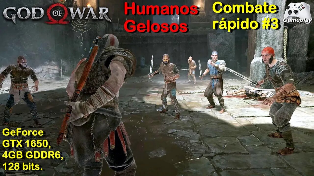 God of War (2018) - Humanos Gelosos - Combate rápido #3