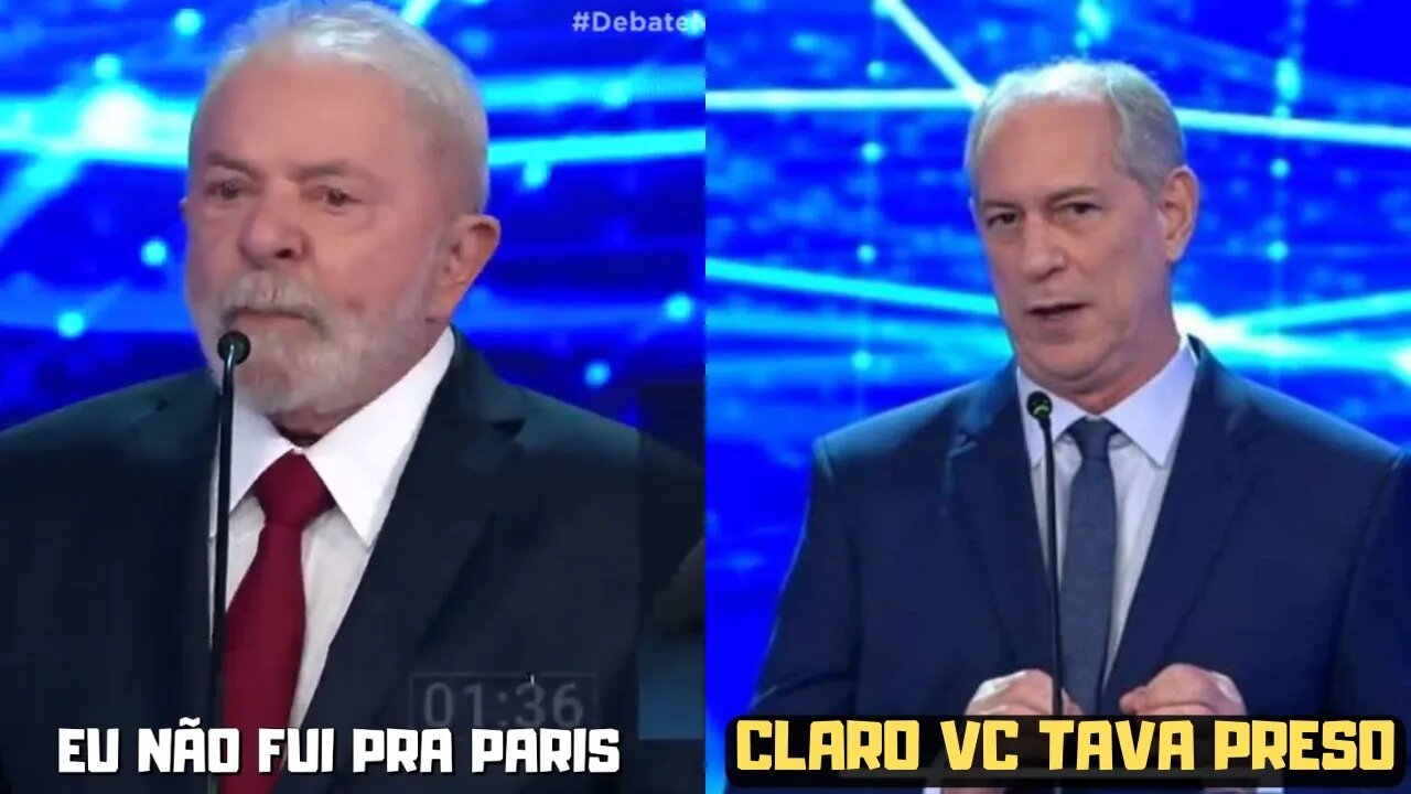 LULA PROVOCA CIRO E DIZ QUE NÃO FOI PRA PARIS E CIRO RESPONDE "claro vc tava preso" #shorts #short