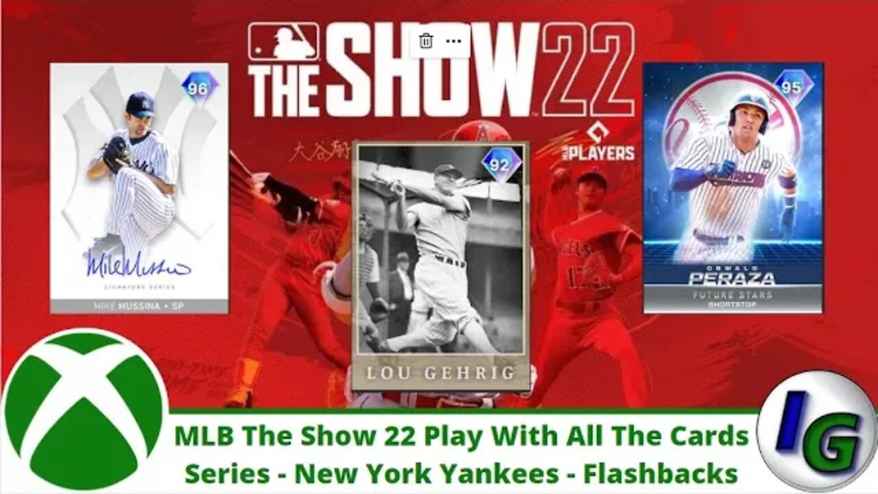 Mlb The Show 22 Play With All The Cards Series New York Yankees Flashback Cards Edition on Xbox
