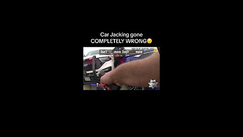 failed carjacking attempt caught on police camera!