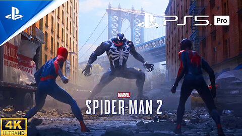 Marvel Spiderman 2 Pelea Final Venon PS5 Pro Gameplay (4K 60FPS)