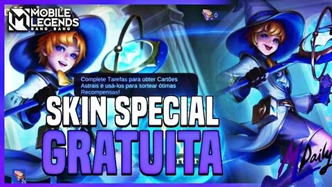 Como PEGAR a Skin Special do Harley DE GRAÇA | MLBB