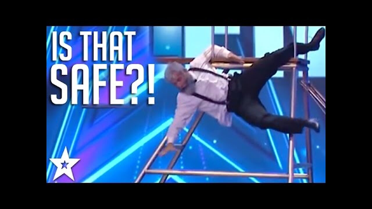 Is That Safe?! Comedy TRAMPOLINER Has Judges in Stitches!