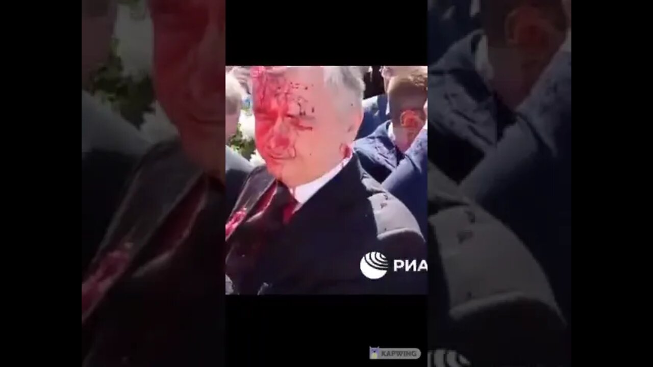 Russian Envoy to Poland Attacked With Red Paint