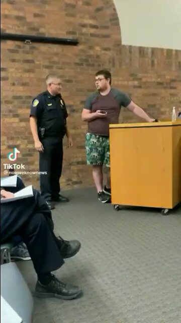 Man arrested for complaining to his city council about the local PD employing domestic abusers.