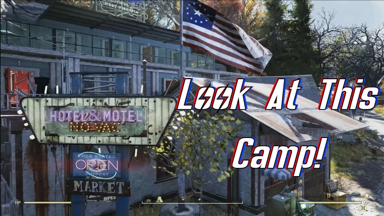 Fallout 76 Hotel Camp That Will Take Your Breath Away. Its Raiderific!