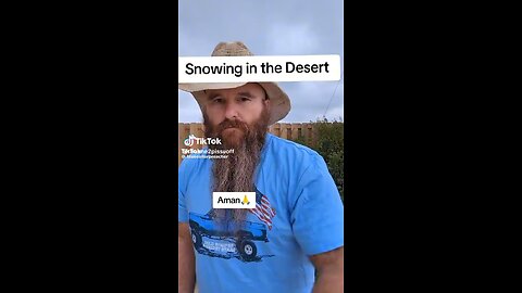 It snowed in Saudi Arabia desert this is biblical.