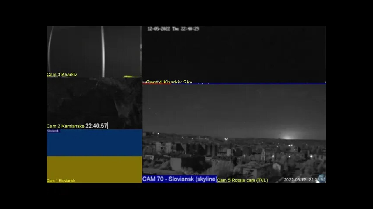 Missile launch Sloviansk