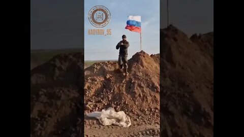 Russian Flag Rasied On The Outskirts Of The Village Of Nikolaevka!