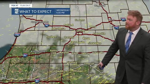 Overnight wintry mix turns into warm Wednesday